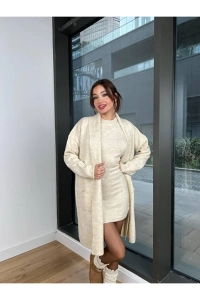 DGNS 2'Lİ ELBİSE&HIRKA TAKIM
